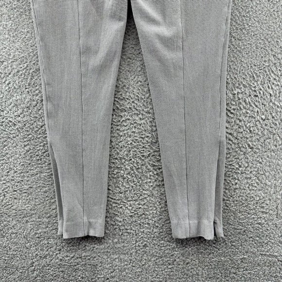 LOFT Pants Women's 0 Gray Stretch Hounds Tooth Ankle Zip Casual Pants Ladies 0 - Picture 13 of 14